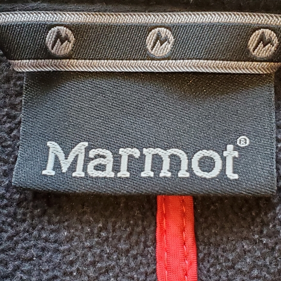 Marmot Red Full Zip Soft Shell Nylon Jacket Coat - Picture 2 of 7